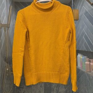 J. Crew Mustard Roll Neck Sweater